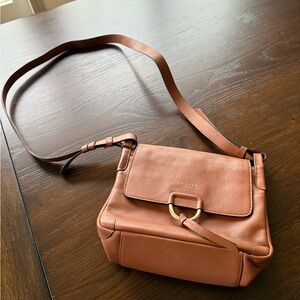 Tan Leather Crossbody Bag